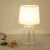 Lampe de chevet en tissu moderne, Design nordique, Design chinois Simple