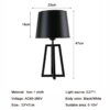 Lampe de chevet en tissu moderne, Design nordique, Design chinois Simple