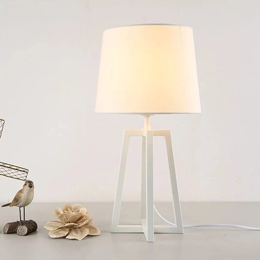 Lampe de chevet en tissu moderne, Design nordique, Design chinois Simple