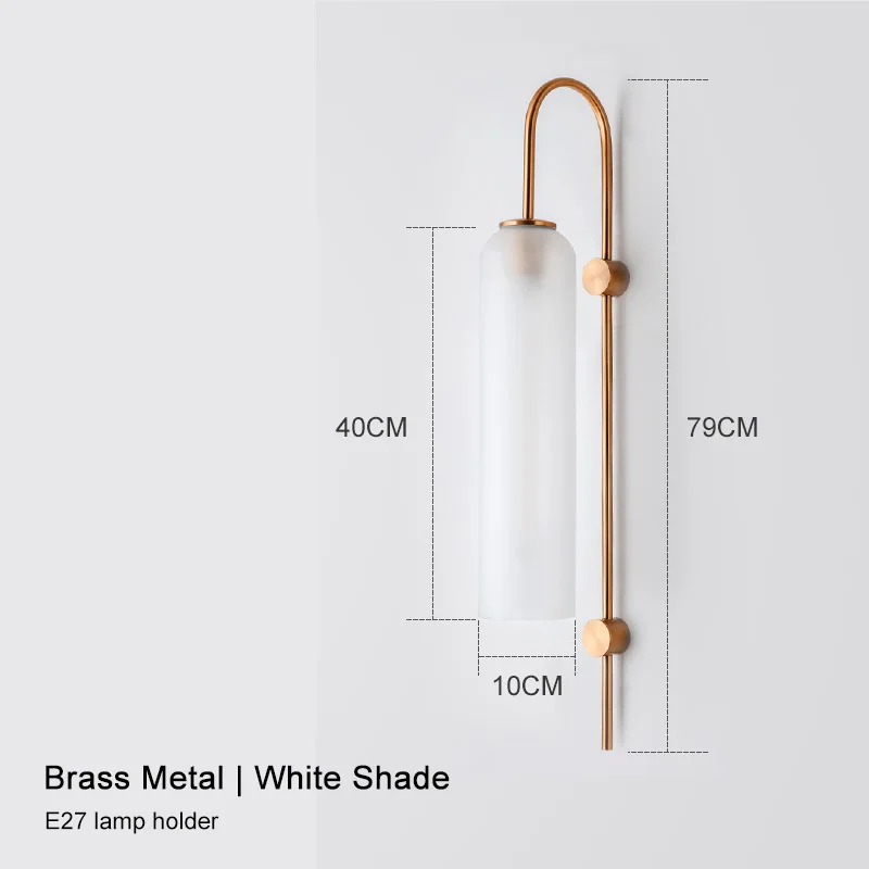 brass and white glas