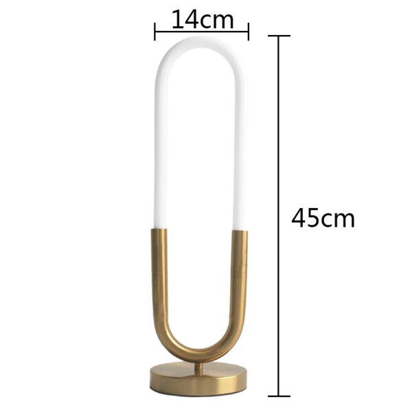 12926-6beacf.jpg Lampe de Table LED en forme de U au design nordique créatif, lueur à 360 °