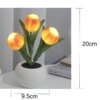 Lampe LED en forme de tulipe, Simulation de fleurs, décoration de la maison
