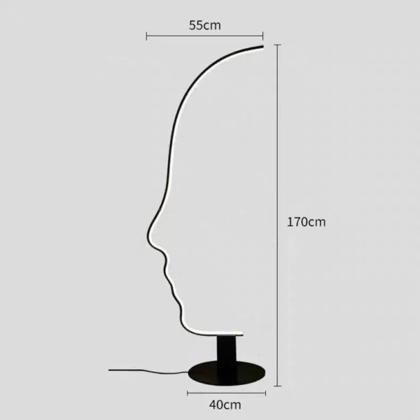 13075-b3d1c8.jpg Lampe Led au Design créatif et moderne avec visage humain