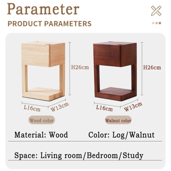 Chauffe-bougie électrique en bois pour aromathérapie