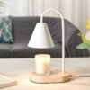 Lampe de Table en bois au design créatif, 110V/220V, chauffe-bougie