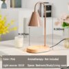 Lampe de Table en bois au design créatif, 110V/220V, chauffe-bougie