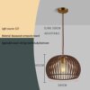 13251-4e005b.jpg Lampe suspendue en bois au Design moderne, luminaire décoratif de plafond