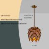 Lampe suspendue en bois au Design moderne, luminaire décoratif de plafond