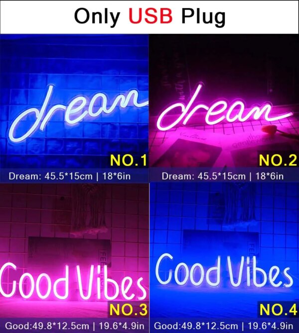 1331-524a63.jpg Lampe néon LED de Festival, pour la maison, chambre à coucher, salon, bureau, mariage
