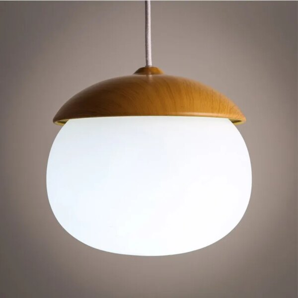 Plafonnier suspendu en bois au Style nordique moderne, luminaire décoratif d'intérieur