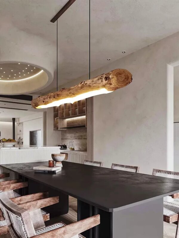 13384-f377fe.jpg Lampe suspendue en noyer noir pour Table à manger, luminaires en bois