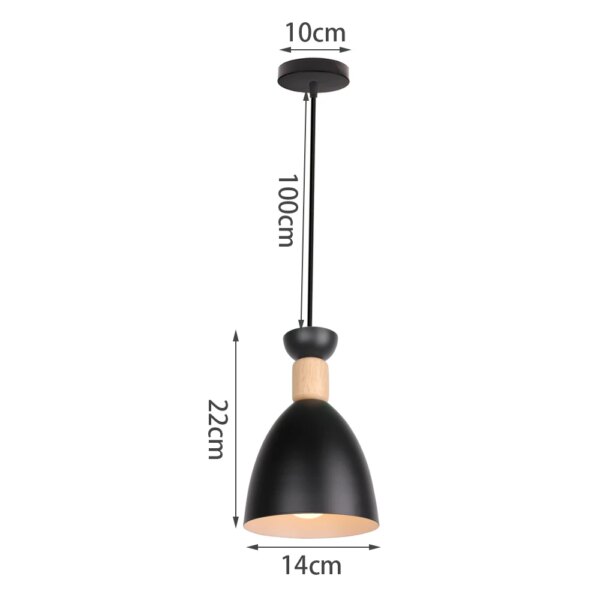13466-2cf2f2.jpg Lampe suspendue en bois au design nordique simpliste, ampoules E27