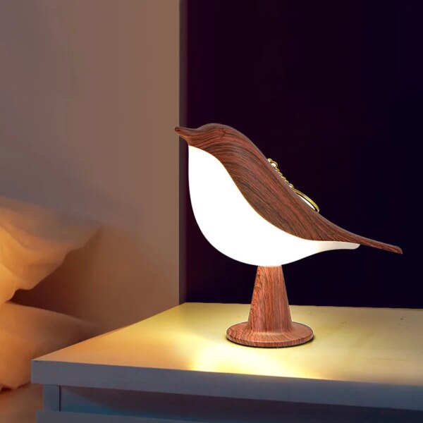 Lampe de chevet à Led en forme de pie, avec interrupteur tactile