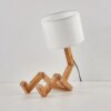 Lampe de Table en bois en forme de Robot, design créatif nordique moderne