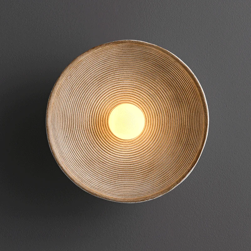 Circulaire murale lampe de — Lampe circulaire murale rétro d'intérieur de Style japonais | belleveilleuse.fr