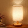 Lampe LED USB en bois massif, design nordique moderne