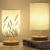 Lampe LED USB en bois massif, design nordique moderne