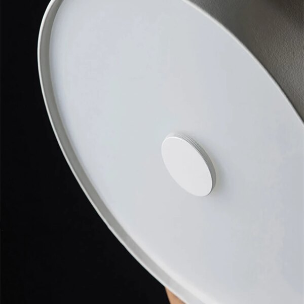 Lampadaire LED sur pied en bois massif, design nordique, Triangle