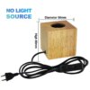Lampe de Table rétro en bois avec support, 220/110V, prise ue, style Vintage