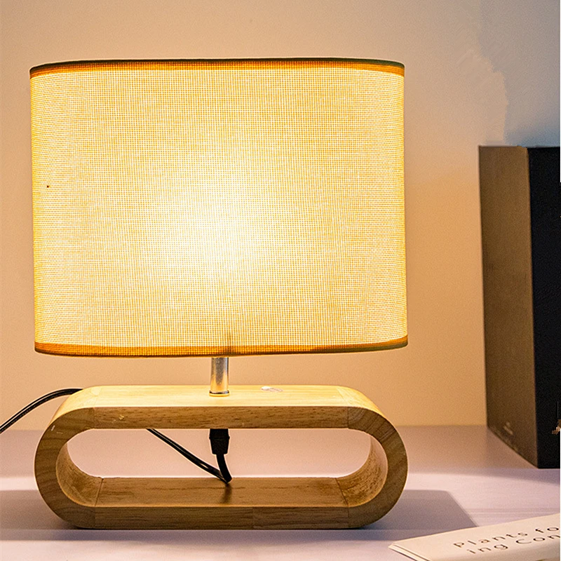 Chevet bois lampe de — Lampe de chevet LED en bois massif, lampe de bureau | belleveilleuse.fr