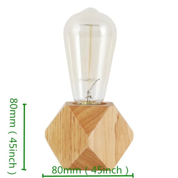 14099-d77d24.jpg Base en bois Simple E27 avec interrupteur, accessoires de cordon