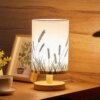 Lampe de chevet classique en bois, Protection des yeux, Rechargeable par USB