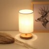 Lampe de chevet classique en bois, Protection des yeux, Rechargeable par USB
