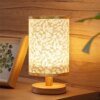 lampe de chevet bois — Lampe de chevet classique en bois, Protection des yeux, Rechargeable par USB