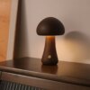 Lampe champignon LED tactile en bois avec détecteur