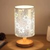 Lampe de chevet classique en bois, Protection des yeux, Rechargeable par USB