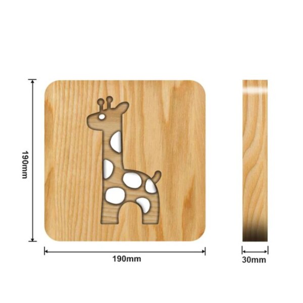 14145-d2e085.jpg Lampe Led 3D en bois de girafe, veilleuse blanche chaude pour chambre à coucher