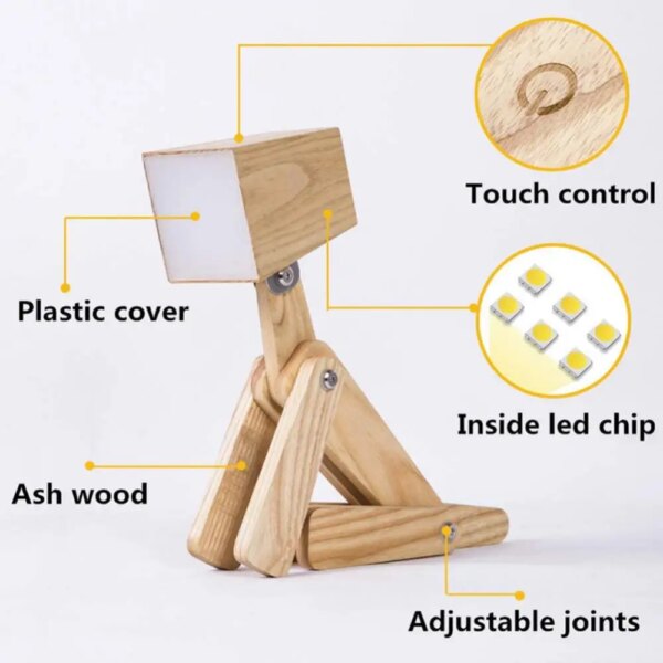 14167-a72a37.jpg Lampe USB créative en forme de chien, Protection des yeux en bois