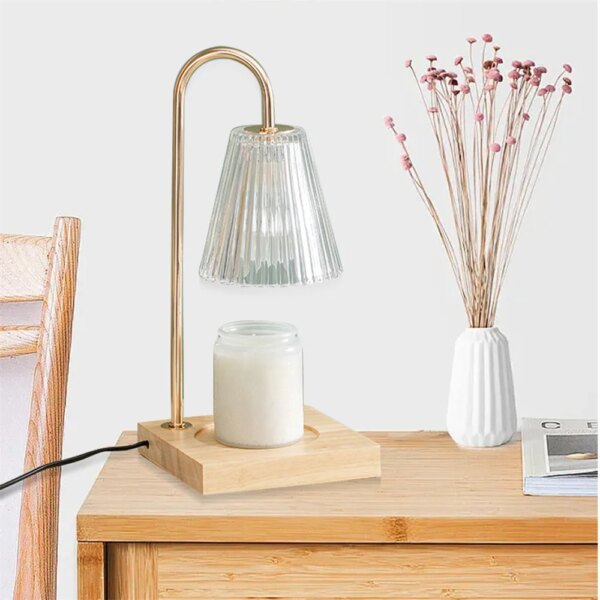 lampe de chevet, arôme, lumière d'ambiance, verre, cristal, bois