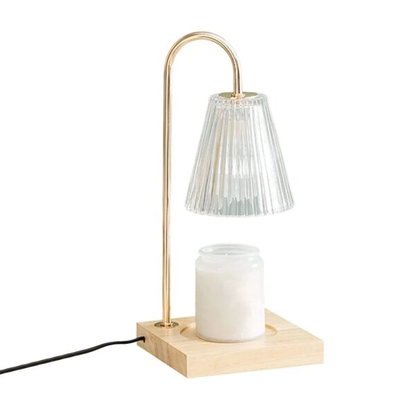 lampe de chevet, arôme, lumière d'ambiance, verre, cristal, bois