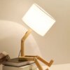 Lampe LED E27 en forme de Robot, support en tissu d'art moderne
