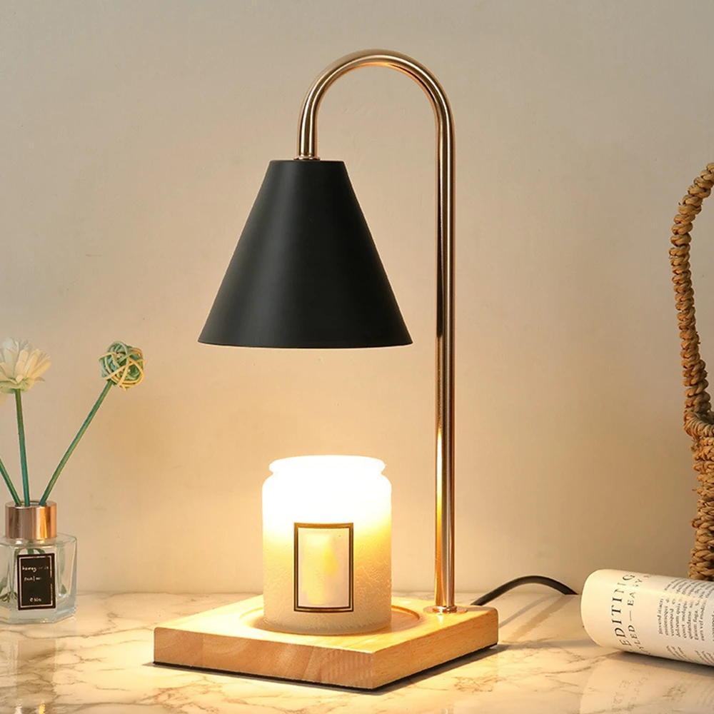 Bois table lampe de — lampe de chevet en bois pour Table d'aromathérapie créative | belleveilleuse.fr