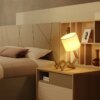 Lampe de Table en bois en forme de Robot, support E27