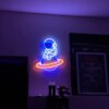 Panneau néon LED astronaute planète vaisseau spatial, lumière pour chambre à coucher