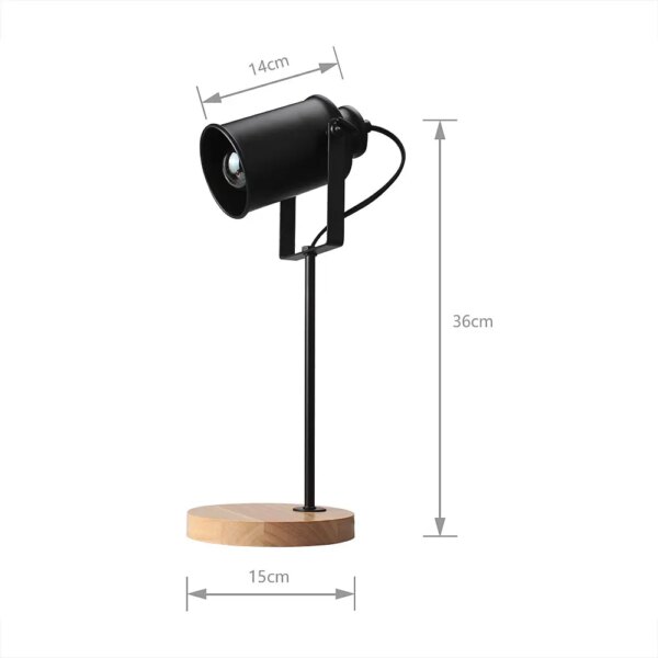 lampe de bureau en bois à Led