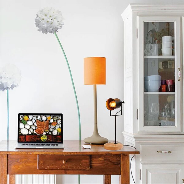 lampe de bureau en bois à Led