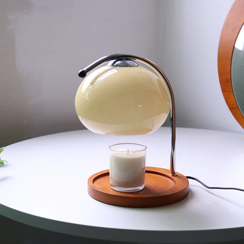 Table verre lampe de — Lampe de Table en verre au design rétro, chandelier d'aromathérapie | belleveilleuse.fr