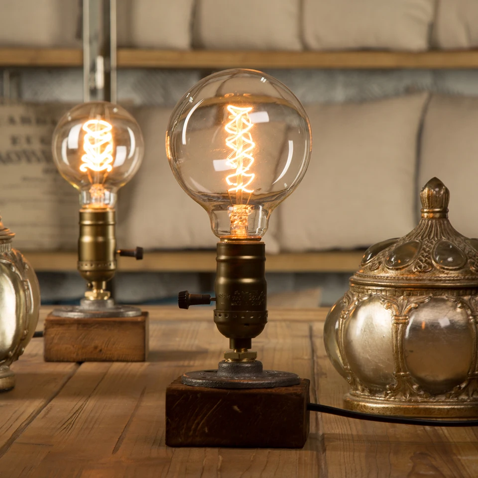 Table industrielle lampe de — Lampe de Table industrielle Vintage avec variateur | belleveilleuse.fr