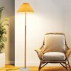 Lampe Vintage sur pied en tissu plissé, style nordique, pour salon, hôtel, chambre à coucher, chevet