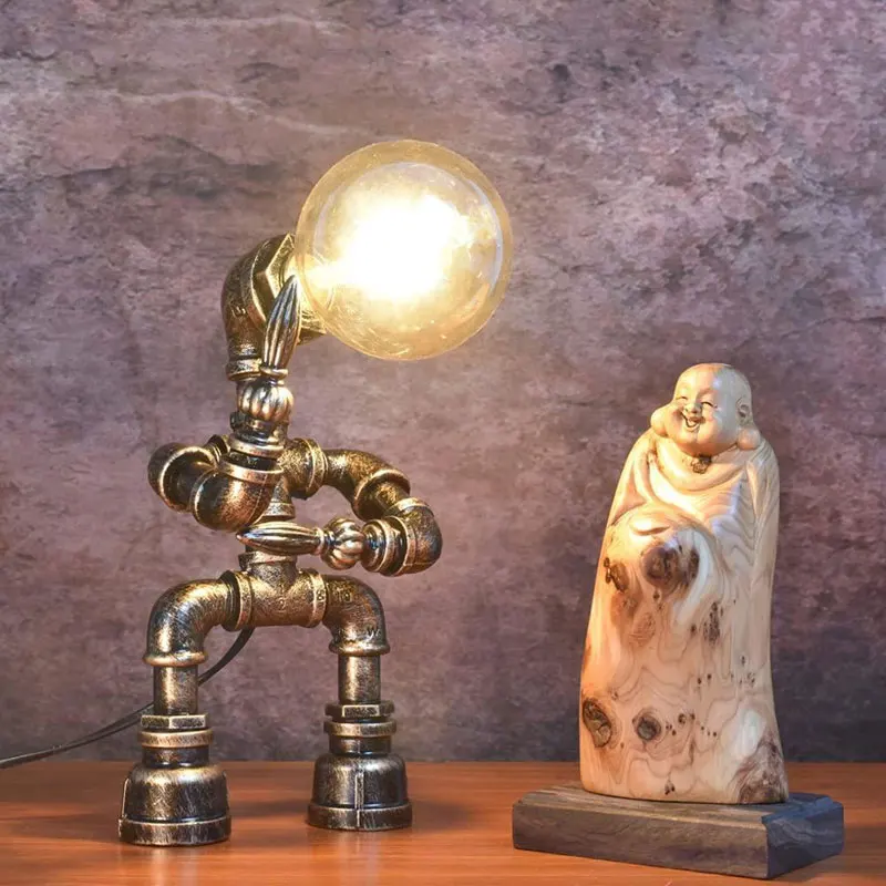 Industrielle vintage lampe de — Lampe de bureau industrielle Vintage américain, tube en fer | belleveilleuse.fr
