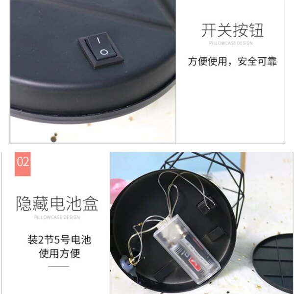 Lampe suspendue en fer au design rétro modern