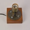 Lampe de Table en bois Vintage, lampe de bureau en fer industriel