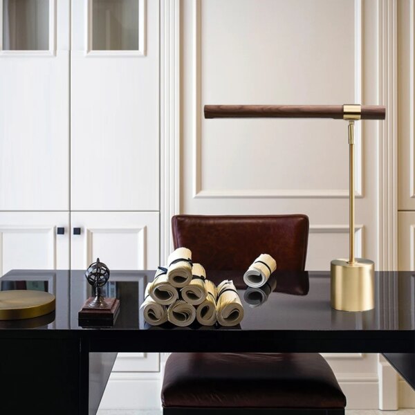 Lampe de chevet Led en bois au design italien moderne