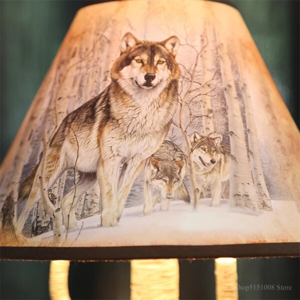 15293-a631c2.jpg Lampe de Table en résine en forme de loup, Art déco