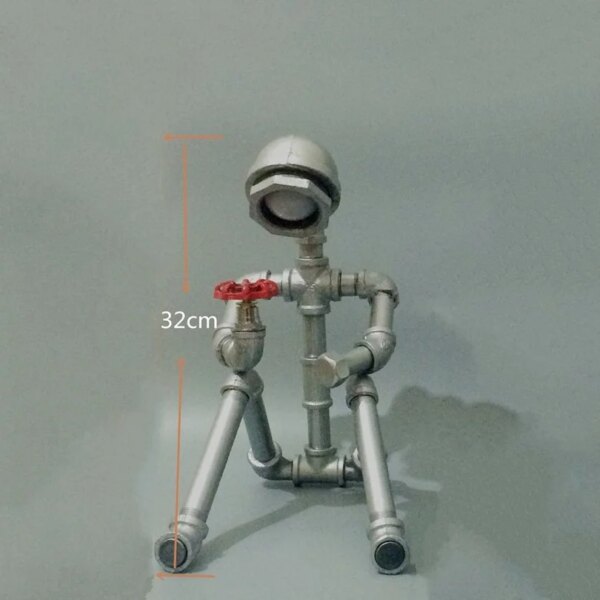 15329-be74c8.jpg Lampe de Table Led rétro industrielle, Tube d'eau Vintage