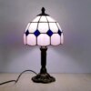 lampe de chevet LED Vintage en verre coloré